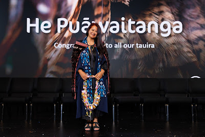 Photo from Ceremony 5 of the TWoA Tāmaki Makaurau 2025 Graduations (May 2025) held at the Mangere Arts Centre in Auckland, New Zealand on Tuesday, 27 May, 2025. Photo by Mike Walen / KeyImagery Photography. Copyright: © 2025 Te Wānanga o Aotearoa.