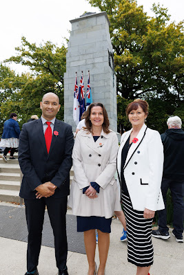 Photo from the Anzac Day 2024 Civic Service held at Memorial Park in Hamilton, Waikato, New Zealand on Thursday, 25 April, 2024. Photography by Mike Walen / KeyImagery Photography. Copyright: © Hamilton City Council.