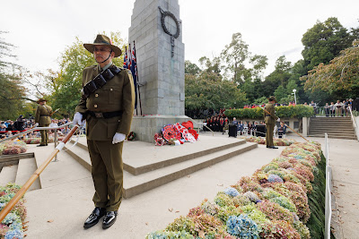 Photo from the Anzac Day 2024 Civic Service held at Memorial Park in Hamilton, Waikato, New Zealand on Thursday, 25 April, 2024. Photography by Mike Walen / KeyImagery Photography. Copyright: © Hamilton City Council.