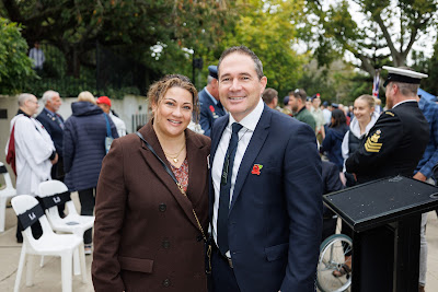 Photo from the Anzac Day 2024 Civic Service held at Memorial Park in Hamilton, Waikato, New Zealand on Thursday, 25 April, 2024. Photography by Mike Walen / KeyImagery Photography. Copyright: © Hamilton City Council.