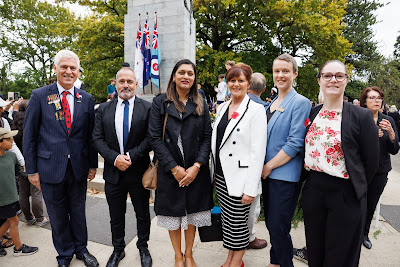 Photo from the Anzac Day 2024 Civic Service held at Memorial Park in Hamilton, Waikato, New Zealand on Thursday, 25 April, 2024. Photography by Mike Walen / KeyImagery Photography. Copyright: © Hamilton City Council.