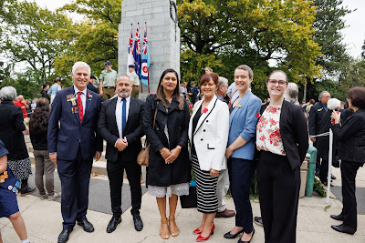 Photo from the Anzac Day 2024 Civic Service held at Memorial Park in Hamilton, Waikato, New Zealand on Thursday, 25 April, 2024. Photography by Mike Walen / KeyImagery Photography. Copyright: © Hamilton City Council.