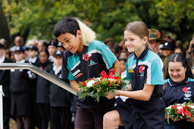 Photo from the Anzac Day 2024 Civic Service held at Memorial Park in Hamilton, Waikato, New Zealand on Thursday, 25 April, 2024. Photography by Mike Walen / KeyImagery Photography. Copyright: © Hamilton City Council.