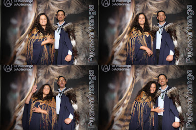 Booth photo from the TWoA Tainui 2025 Graduations (Ceremony 1 @ 10am) held at Claudelands Event Centre in Hamilton, Waikato, New Zealand on Tuesday, 29 April, 2025. Photography by InstaBooth / KeyImagery Photography. Copyright: © 2025 Te Wānanga o Aotearoa.
