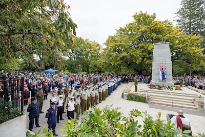 Photo from the Anzac Day 2024 Civic Service held at Memorial Park in Hamilton, Waikato, New Zealand on Thursday, 25 April, 2024. Photography by Mike Walen / KeyImagery Photography. Copyright: © Hamilton City Council.