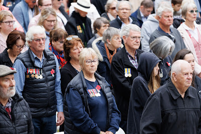 Photo from the Anzac Day 2024 Civic Service held at Memorial Park in Hamilton, Waikato, New Zealand on Thursday, 25 April, 2024. Photography by Mike Walen / KeyImagery Photography. Copyright: © Hamilton City Council.
