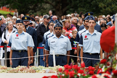 Photo from the Anzac Day 2024 Civic Service held at Memorial Park in Hamilton, Waikato, New Zealand on Thursday, 25 April, 2024. Photography by Mike Walen / KeyImagery Photography. Copyright: © Hamilton City Council.