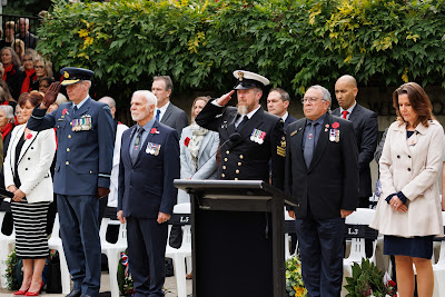 Photo from the Anzac Day 2024 Civic Service held at Memorial Park in Hamilton, Waikato, New Zealand on Thursday, 25 April, 2024. Photography by Mike Walen / KeyImagery Photography. Copyright: © Hamilton City Council.