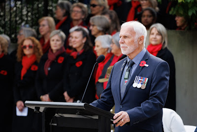 Photo from the Anzac Day 2024 Civic Service held at Memorial Park in Hamilton, Waikato, New Zealand on Thursday, 25 April, 2024. Photography by Mike Walen / KeyImagery Photography. Copyright: © Hamilton City Council.
