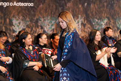 Photo from the TWoA Tāmaki Makaurau 2023 Graduations (Ceremony 4 @ 10am), held at the Due Drop Events Centre, Manukau, Auckland, New Zealand on Thursday, 8 June, 2023. Photo: Mike Walen / KeyImagery Photography. Copyright: © Te Wānanga o Aotearoa.