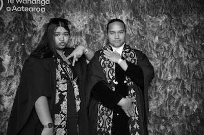 Booth photo from the TWoA Whirikoka 2023 Graduation (Gisborne), held at the War Memorial Theatre, Gisborne, East Coast, New Zealand on Wednesday 5 April, 2023. Photo: InstaBooth by KeyImagery Photography. Copyright: © Te Wānanga o Aotearoa.