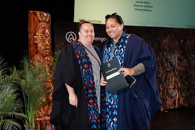 Photo from the TWoA Whirikoka 2023 Graduation (Gisborne), held at the War Memorial Theatre, Gisborne, East Coast, New Zealand on Wednesday 5 April, 2023. Photo by Mike Walen / KeyImagery Photography. Copyright: © Te Wānanga o Aotearoa.