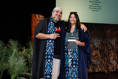 Photo from the TWoA Whirikoka 2023 Graduation (Gisborne), held at the War Memorial Theatre, Gisborne, East Coast, New Zealand on Wednesday 5 April, 2023. Photo by Mike Walen / KeyImagery Photography. Copyright: © Te Wānanga o Aotearoa.