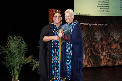 Photo from the TWoA Whirikoka 2023 Graduation (Gisborne), held at the War Memorial Theatre, Gisborne, East Coast, New Zealand on Wednesday 5 April, 2023. Photo by Mike Walen / KeyImagery Photography. Copyright: © Te Wānanga o Aotearoa.