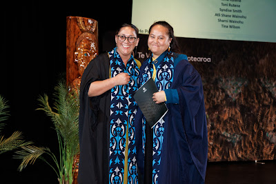Photo from the TWoA Whirikoka 2023 Graduation (Gisborne), held at the War Memorial Theatre, Gisborne, East Coast, New Zealand on Wednesday 5 April, 2023. Photo by Mike Walen / KeyImagery Photography. Copyright: © Te Wānanga o Aotearoa.