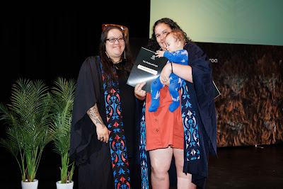 Photo from the TWoA Whirikoka 2023 Graduation (Gisborne), held at the War Memorial Theatre, Gisborne, East Coast, New Zealand on Wednesday 5 April, 2023. Photo by Mike Walen / KeyImagery Photography. Copyright: © Te Wānanga o Aotearoa.
