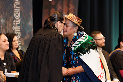 Photo from the TWoA Tāmaki Makaurau 2023 Graduations (Ceremony 4 @ 10am), held at the Due Drop Events Centre, Manukau, Auckland, New Zealand on Thursday, 8 June, 2023. Photo: Mike Walen / KeyImagery Photography. Copyright: © Te Wānanga o Aotearoa.