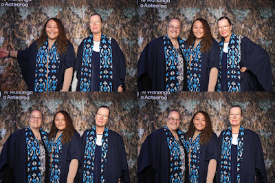Booth photo from the TWoA Whirikoka 2023 Graduation (Gisborne), held at the War Memorial Theatre, Gisborne, East Coast, New Zealand on Wednesday 5 April, 2023. Photo: InstaBooth by KeyImagery Photography. Copyright: © Te Wānanga o Aotearoa.