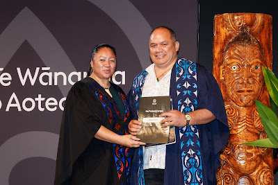 Photo from Ceremony 1 of the TWoA Tāmaki Makaurau 2025 Graduations (May 2025) held at the Mangere Arts Centre in Auckland, New Zealand on Monday, 26 May, 2025. Photo by Mike Walen / KeyImagery Photography. Copyright: © 2025 Te Wānanga o Aotearoa.