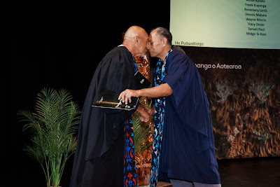 Photo from the TWoA Whirikoka 2023 Graduation (Gisborne), held at the War Memorial Theatre, Gisborne, East Coast, New Zealand on Wednesday 5 April, 2023. Photo by Mike Walen / KeyImagery Photography. Copyright: © Te Wānanga o Aotearoa.
