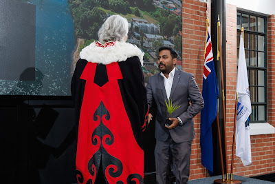 Photo from the HCC NZ Citizenship Ceremony (Afternoon) held in The Atrium, Wintec/Te Pukenga, Hamilton, Waikato, New Zealand at 3:30pm on Monday, 12 February, 2024. Photo: Mike Walen / KeyImagery Photography. Copyright: © Hamilton City Council.