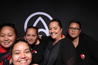 Photo from the TWoA Tainui 2018 Graduations (Ceremony 1),  held at Hamilton Boys' High School, Hamilton, New Zealand. Taken: Thursday 19 April 2018. Photo: InstaBooth by KeyImagery. Copyright: © Te Wananga o Aotearoa.