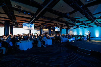 Photo from Day 1 of The Point 2024 Conference held at the Aotea Centre in Auckland, New Zealand on Tuesday, 19 November, 2024. Photography by Mike Walen / KeyImagery Photography. Copyright: © 2024 Payments NZ.