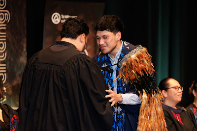 Photo from the TWoA Tāmaki Makaurau 2023 Graduations (Ceremony 4 @ 10am), held at the Due Drop Events Centre, Manukau, Auckland, New Zealand on Thursday, 8 June, 2023. Photo: Mike Walen / KeyImagery Photography. Copyright: © Te Wānanga o Aotearoa.