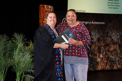 Photo from the TWoA Whirikoka 2023 Graduation (Gisborne), held at the War Memorial Theatre, Gisborne, East Coast, New Zealand on Wednesday 5 April, 2023. Photo by Mike Walen / KeyImagery Photography. Copyright: © Te Wānanga o Aotearoa.