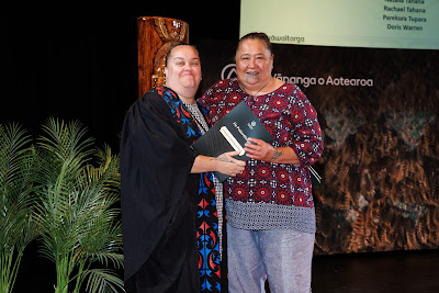 Photo from the TWoA Whirikoka 2023 Graduation (Gisborne), held at the War Memorial Theatre, Gisborne, East Coast, New Zealand on Wednesday 5 April, 2023. Photo by Mike Walen / KeyImagery Photography. Copyright: © Te Wānanga o Aotearoa.
