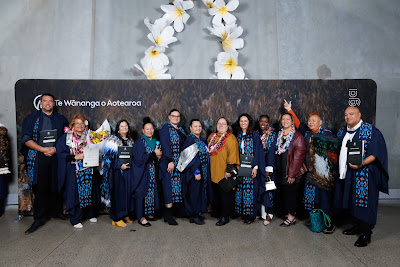 Photo from the TWoA Tāmaki Makaurau 2023 Graduations (Ceremony 1 @ 10am), held at the Due Drop Events Centre, Manukau, Auckland, New Zealand on Wednesday, 7 June, 2023. Photo: Mike Walen / KeyImagery Photography. Copyright: © Te Wānanga o Aotearoa.
