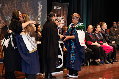 Photo from the TWoA Tāmaki Makaurau 2023 Graduations (Ceremony 4 @ 10am), held at the Due Drop Events Centre, Manukau, Auckland, New Zealand on Thursday, 8 June, 2023. Photo: Mike Walen / KeyImagery Photography. Copyright: © Te Wānanga o Aotearoa.