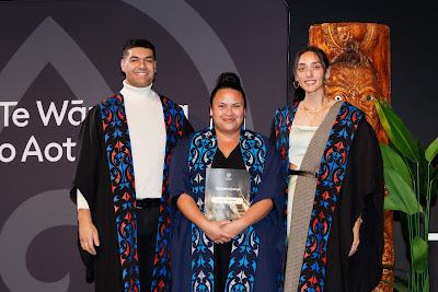 Photo from Ceremony 2 of the TWoA Tāmaki Makaurau 2025 Graduations (May 2025) held at the Mangere Arts Centre in Auckland, New Zealand on Monday, 26 May, 2025. Photo by Mike Walen / KeyImagery Photography. Copyright: © 2025 Te Wānanga o Aotearoa.