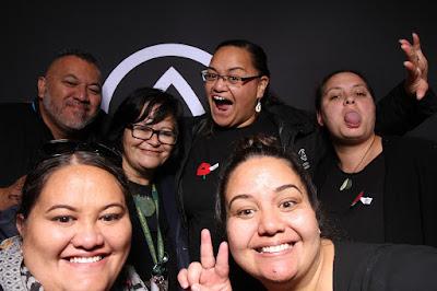 Photo from the TWoA Tainui 2018 Graduations (Ceremony 1),  held at Hamilton Boys' High School, Hamilton, New Zealand. Taken: Thursday 19 April 2018. Photo: InstaBooth by KeyImagery. Copyright: © Te Wananga o Aotearoa.