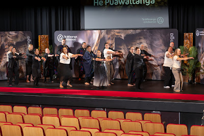 Photo from the TWoA Whirikoka 2024 Graduation (Gisborne), held at the War Memorial Theatre, Gisborne, East Coast, New Zealand on Wednesday, 16 April, 2025. Photo by Alick Saunders for KeyImagery Photography. Copyright: © 2025 Te Wānanga o Aotearoa.