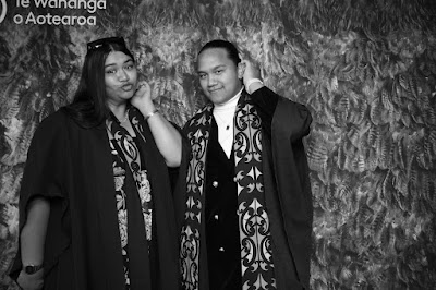 Booth photo from the TWoA Whirikoka 2023 Graduation (Gisborne), held at the War Memorial Theatre, Gisborne, East Coast, New Zealand on Wednesday 5 April, 2023. Photo: InstaBooth by KeyImagery Photography. Copyright: © Te Wānanga o Aotearoa.