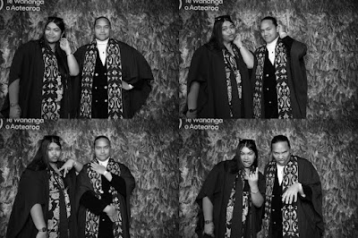 Booth photo from the TWoA Whirikoka 2023 Graduation (Gisborne), held at the War Memorial Theatre, Gisborne, East Coast, New Zealand on Wednesday 5 April, 2023. Photo: InstaBooth by KeyImagery Photography. Copyright: © Te Wānanga o Aotearoa.