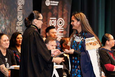 Photo from the TWoA Tāmaki Makaurau 2023 Graduations (Ceremony 4 @ 10am), held at the Due Drop Events Centre, Manukau, Auckland, New Zealand on Thursday, 8 June, 2023. Photo: Mike Walen / KeyImagery Photography. Copyright: © Te Wānanga o Aotearoa.