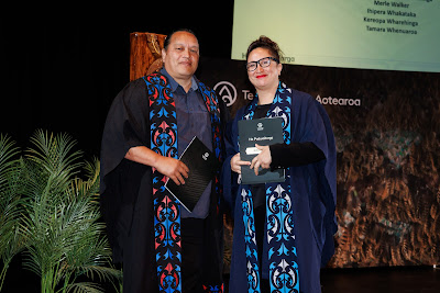 Photo from the TWoA Whirikoka 2023 Graduation (Gisborne), held at the War Memorial Theatre, Gisborne, East Coast, New Zealand on Wednesday 5 April, 2023. Photo by Mike Walen / KeyImagery Photography. Copyright: © Te Wānanga o Aotearoa.