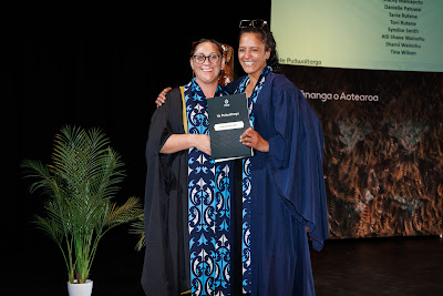 Photo from the TWoA Whirikoka 2023 Graduation (Gisborne), held at the War Memorial Theatre, Gisborne, East Coast, New Zealand on Wednesday 5 April, 2023. Photo by Mike Walen / KeyImagery Photography. Copyright: © Te Wānanga o Aotearoa.