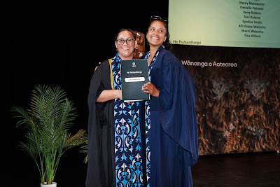 Photo from the TWoA Whirikoka 2023 Graduation (Gisborne), held at the War Memorial Theatre, Gisborne, East Coast, New Zealand on Wednesday 5 April, 2023. Photo by Mike Walen / KeyImagery Photography. Copyright: © Te Wānanga o Aotearoa.