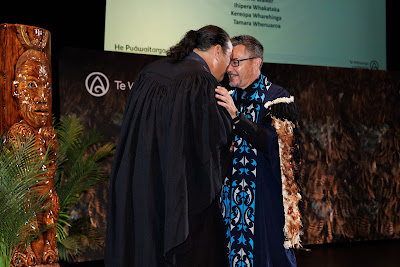 Photo from the TWoA Whirikoka 2023 Graduation (Gisborne), held at the War Memorial Theatre, Gisborne, East Coast, New Zealand on Wednesday 5 April, 2023. Photo by Mike Walen / KeyImagery Photography. Copyright: © Te Wānanga o Aotearoa.