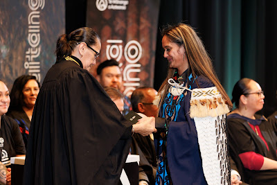 Photo from the TWoA Tāmaki Makaurau 2023 Graduations (Ceremony 4 @ 10am), held at the Due Drop Events Centre, Manukau, Auckland, New Zealand on Thursday, 8 June, 2023. Photo: Mike Walen / KeyImagery Photography. Copyright: © Te Wānanga o Aotearoa.