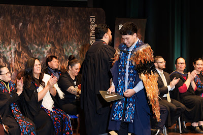Photo from the TWoA Tāmaki Makaurau 2023 Graduations (Ceremony 4 @ 10am), held at the Due Drop Events Centre, Manukau, Auckland, New Zealand on Thursday, 8 June, 2023. Photo: Mike Walen / KeyImagery Photography. Copyright: © Te Wānanga o Aotearoa.
