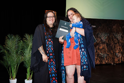 Photo from the TWoA Whirikoka 2023 Graduation (Gisborne), held at the War Memorial Theatre, Gisborne, East Coast, New Zealand on Wednesday 5 April, 2023. Photo by Mike Walen / KeyImagery Photography. Copyright: © Te Wānanga o Aotearoa.