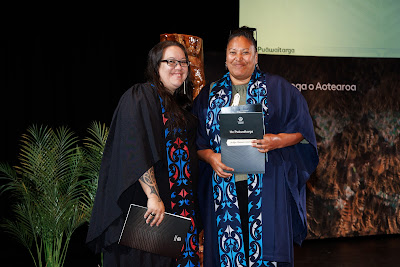Photo from the TWoA Whirikoka 2023 Graduation (Gisborne), held at the War Memorial Theatre, Gisborne, East Coast, New Zealand on Wednesday 5 April, 2023. Photo by Mike Walen / KeyImagery Photography. Copyright: © Te Wānanga o Aotearoa.