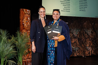 Photo from the TWoA Whirikoka 2023 Graduation (Gisborne), held at the War Memorial Theatre, Gisborne, East Coast, New Zealand on Wednesday 5 April, 2023. Photo by Mike Walen / KeyImagery Photography. Copyright: © Te Wānanga o Aotearoa.