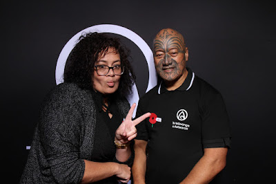 Photo from the TWoA Tainui 2018 Graduations (Ceremony 1),  held at Hamilton Boys' High School, Hamilton, New Zealand. Taken: Thursday 19 April 2018. Photo: InstaBooth by KeyImagery. Copyright: © Te Wananga o Aotearoa.