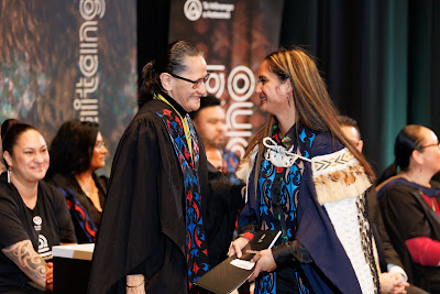 Photo from the TWoA Tāmaki Makaurau 2023 Graduations (Ceremony 4 @ 10am), held at the Due Drop Events Centre, Manukau, Auckland, New Zealand on Thursday, 8 June, 2023. Photo: Mike Walen / KeyImagery Photography. Copyright: © Te Wānanga o Aotearoa.