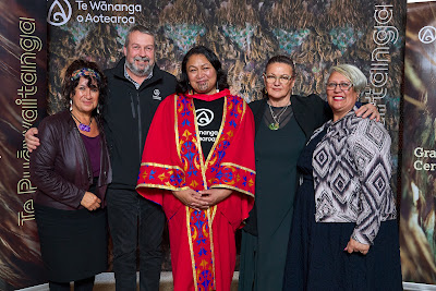 Photo from the TWoA Waiariki 2023 Graduations (Kawerau), held at  Rautahi Marae, Kawerau, Bay of Plenty, New Zealand on Friday, 2 June, 2023. Photo: Alick Saunders for KeyImagery Photography. Copyright: © Te Wānanga o Aotearoa.